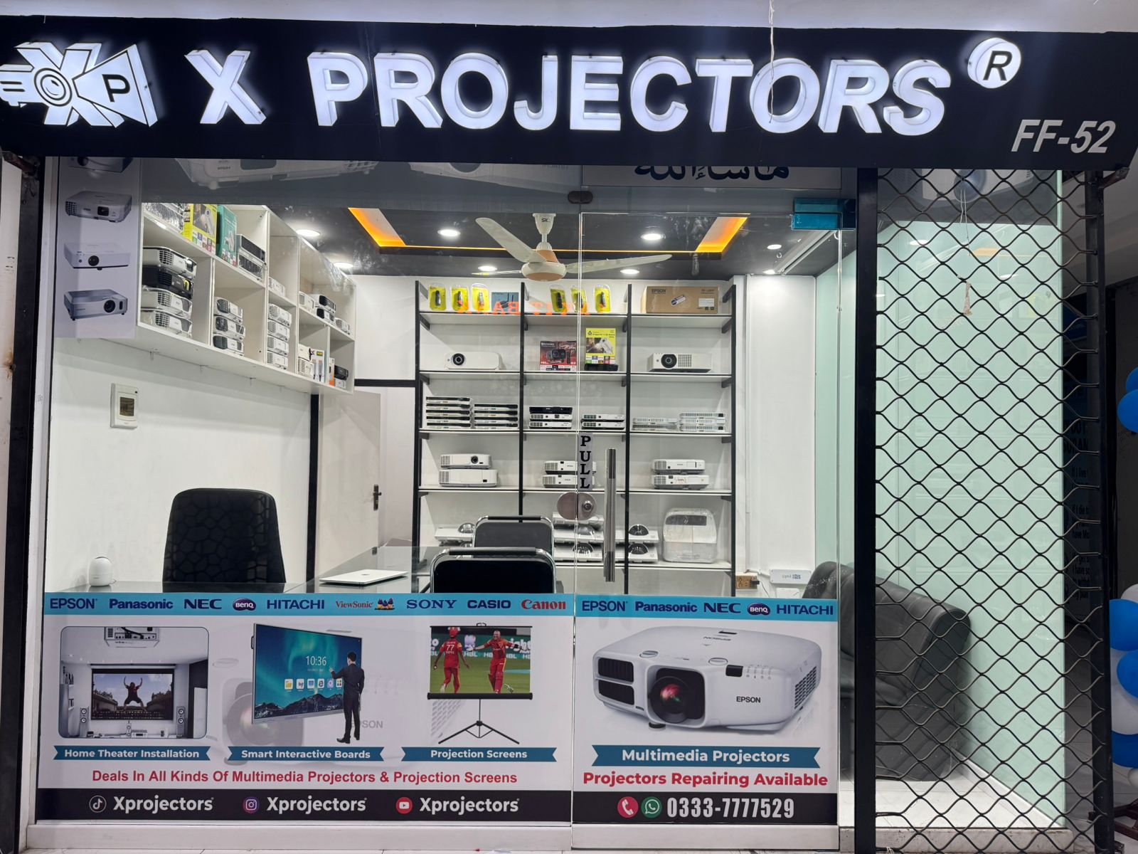 X Projectors Rawalpindi / Islamabad branch